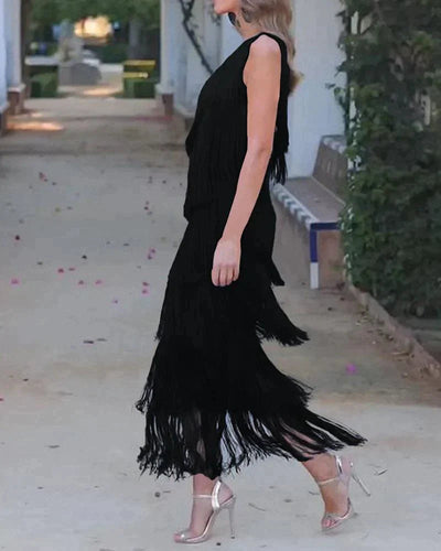 Lauren - Fringed dress